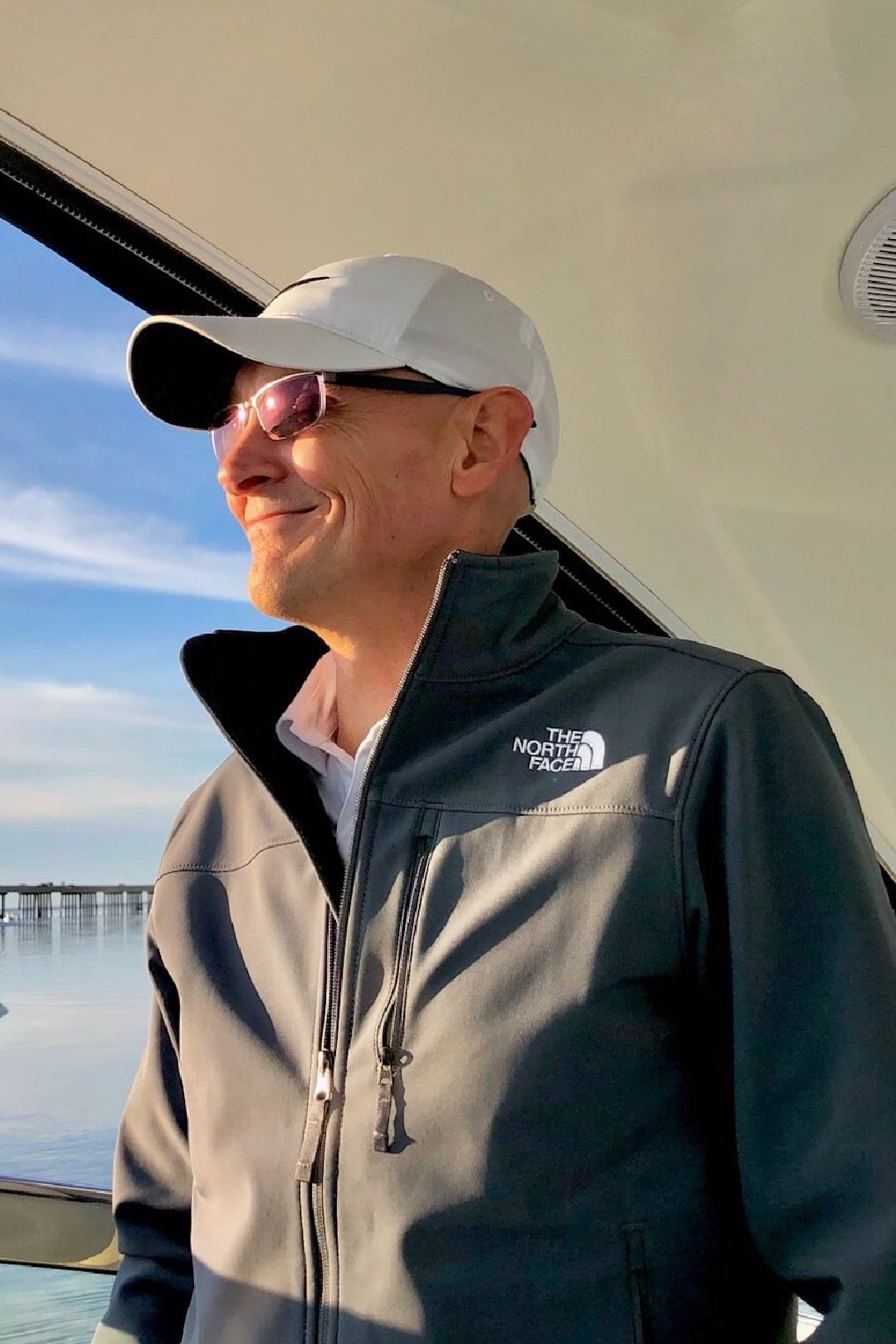 Captain Sean aboard a boat, The Bach Boat crew in Destin
